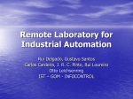 Remote Laboratory for Industrial Automation