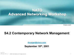 S4.2 Contemporary Network Management