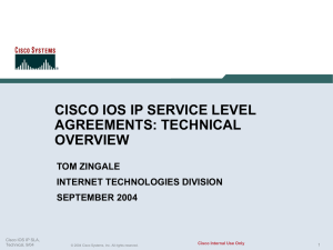 Cisco IP SLA`s