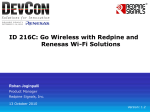 Go Wireless with Redpine and Renesas Wi-Fi Solutions
