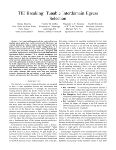 TIE Breaking: Tunable Interdomain Egress Selection