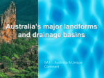 Australia`s major landforms and drainage basins