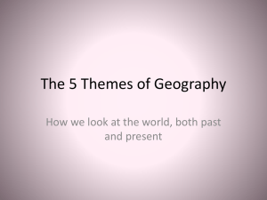 The 5 Themes of Geography