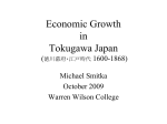 1720 Japan as a Modern Economy