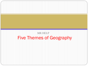 File five themes of geography-7th grade 14