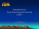 Introduction to Iraqi Seismological Network
