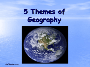 5 Themes of Geography PowerPoint