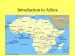 Introduction to Africa