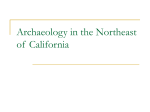 Archaeology in the Northeast of California