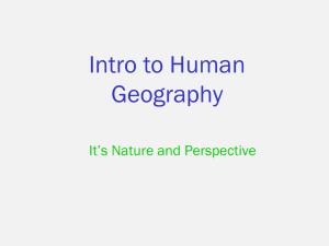 Introduction to Human Geography