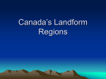 Canada`s Landform Regions