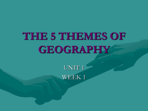 5 Themes of Geography