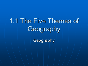 1.1 The Geographer`s Tools