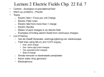 PowerPoint Presentation - Lecture 1 Electric Charge