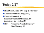 2-27 Potential Energy, Potential, and Work