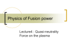 Physics of Fusion power