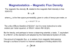 Magnetostatics – Magnetic Flux Density