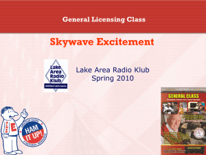 Skywave Excitement - Lake Area Radio Klub