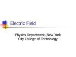 Electric Field and Electric Potential