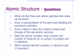 A-Level Chemistry (A1) ATOMIC STRUCTURE