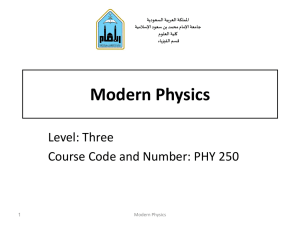 Modern Physics