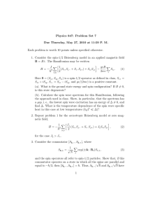 Physics 847: Problem Set 7