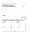 Physics 132, Midterm Exam #1, April 27, 2010 Page Score _______