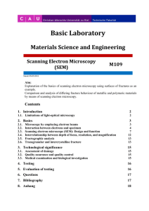 Basic Laboratory  Materials Science and Engineering Scanning Electron Microscopy
