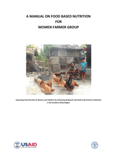 Food based nutrition for women farmer group