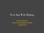 Text dan Web Mining