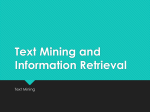 Text Mining and IR