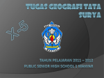 TUGAS GEOGRAFI TATA SURYA