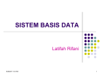 Pertemuan ke-2 Sistem Basis Data