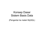 Konsep Basis Data