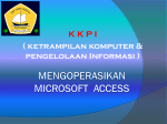 Mengoperasikan microsoft access