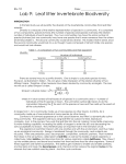 Lab #9: Ecology (Day 1)