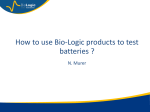 Part II EC-Lab for battery testing