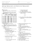 Naming Hydrocarbons and Substituted Hydrocarbons