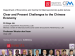 'Clear and Present Challenges to the Chinese Economy' (pdf)