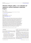 Mamizu climate policy: an evaluation of Japanese carbon emissions reduction targets