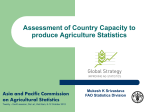 Assessment of Country Capacity to produce Agriculture Statistics