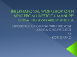 Experience of Ghana with the West Africa GHG project