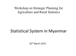 Myanmar:  Statistical System in Myanmar