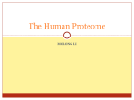 The Human Proteome