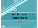 11-7 Adolescent Psychosocial Development