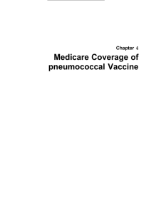 4: Medicare Coverage of pneumococcal Vaccine