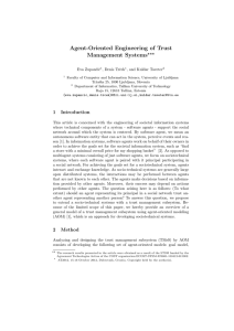 Agent-oriented Engineering of Trust Management Systems