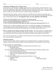 Checklist for Flow of Energy Model