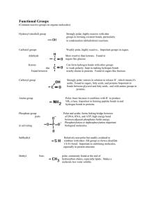 Functional Groups List