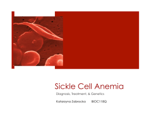 1. Kathy Zabrocka - Sickle Cell Anemia